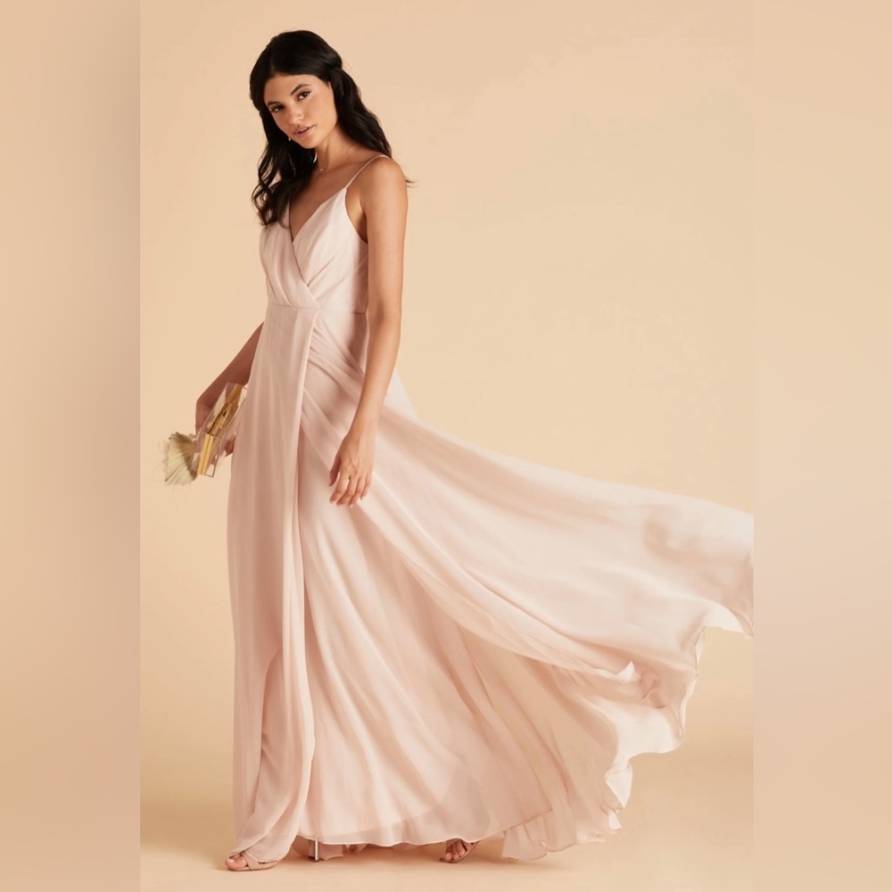 Birdy Grey bridesmaids Kaia dress in Pale Blush size M Medium Bump Friendly